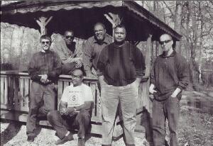 Current members of Moon August: Greg Hatza, Harold Adams, Robert Dupree, Major Boyd, Mitchell Coates, Ryan Diehl