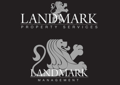 Landmark Management Logo Design