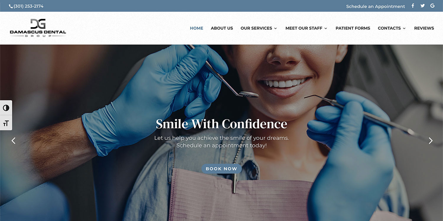 Damascus dental group home page
